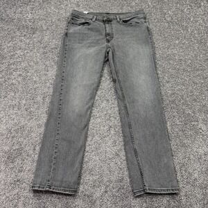 Levis Jeans Mens 36x30 Gray 511 Slim Fit Stretch Medium Wash Pockets Logo City